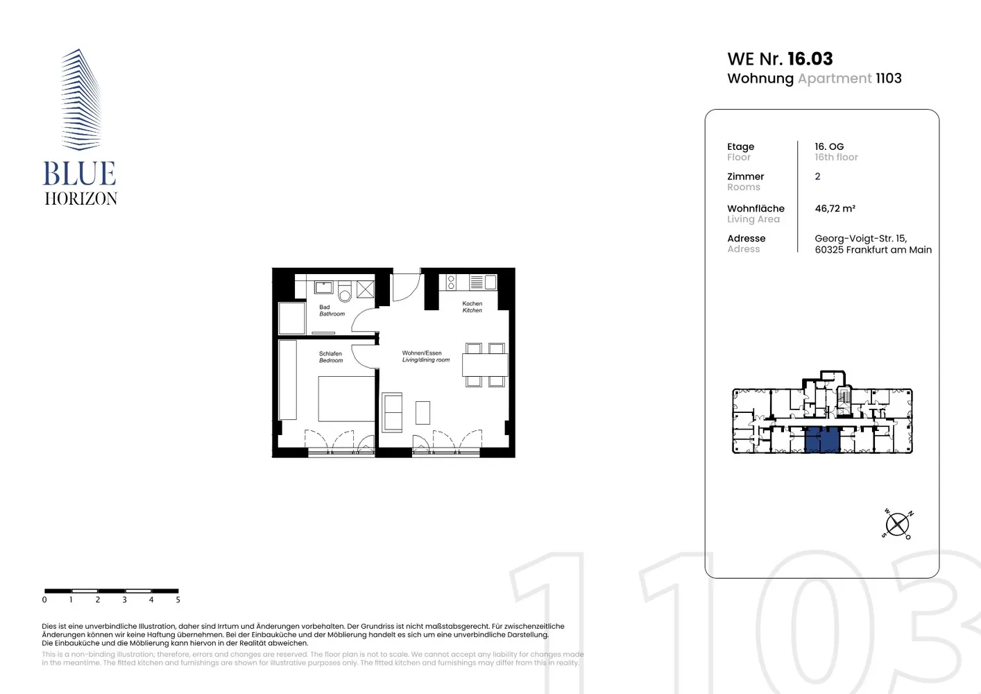 2 Zimmer Wohnung mit 47 m² in Frankfurt am Main – Bild 10