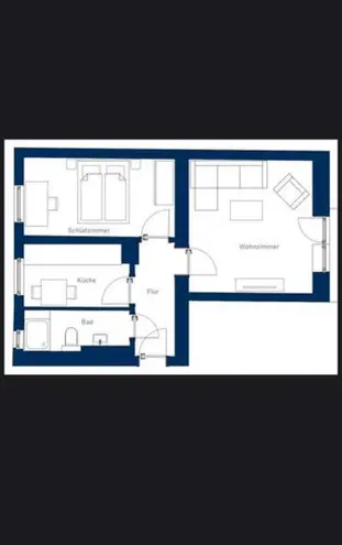2 Zimmer Wohnung mit 44 m² in Halle (Saale) – Bild 2