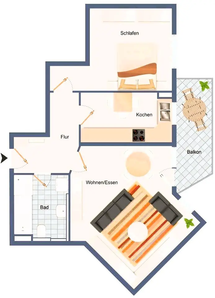 2 Zimmer Wohnung mit 66 m² in Viernheim – Bild 5