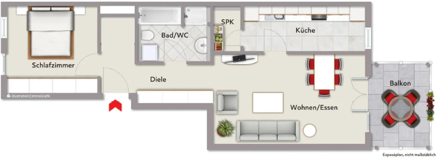 2 Zimmer Wohnung mit 67 m² in Wiesbaden – Bild 4