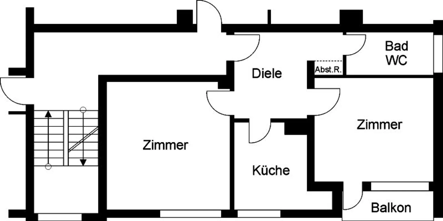 2 Zimmer Wohnung mit 55 m² in Köln – Bild 1