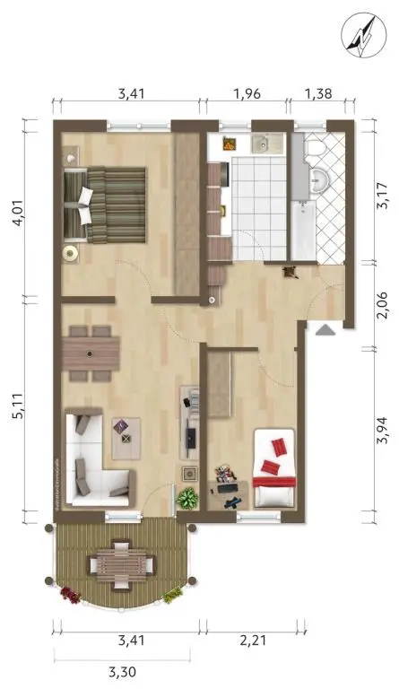 3 Zimmer Wohnung mit 58 m² in Hoyerswerda – Bild 5