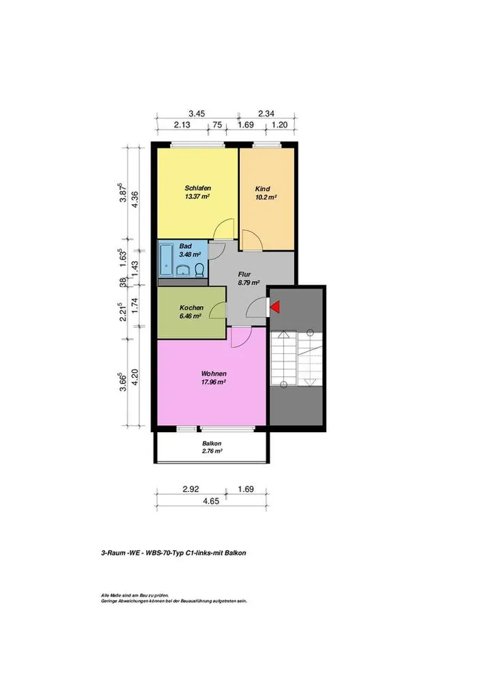 3 room apartment with 63 m² in Neubrandenburg – Photo 8