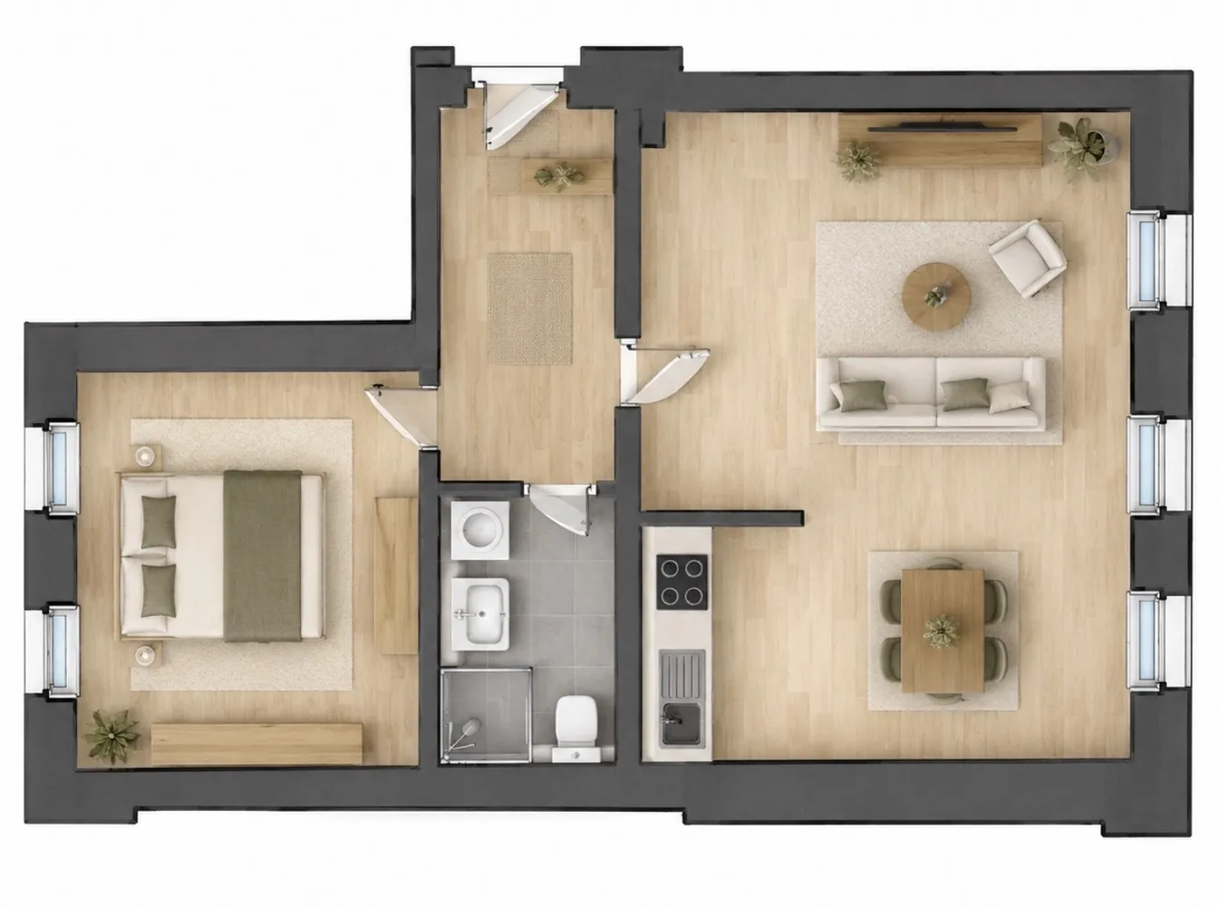 2 room apartment with 51 m² in Dresden – Photo 6
