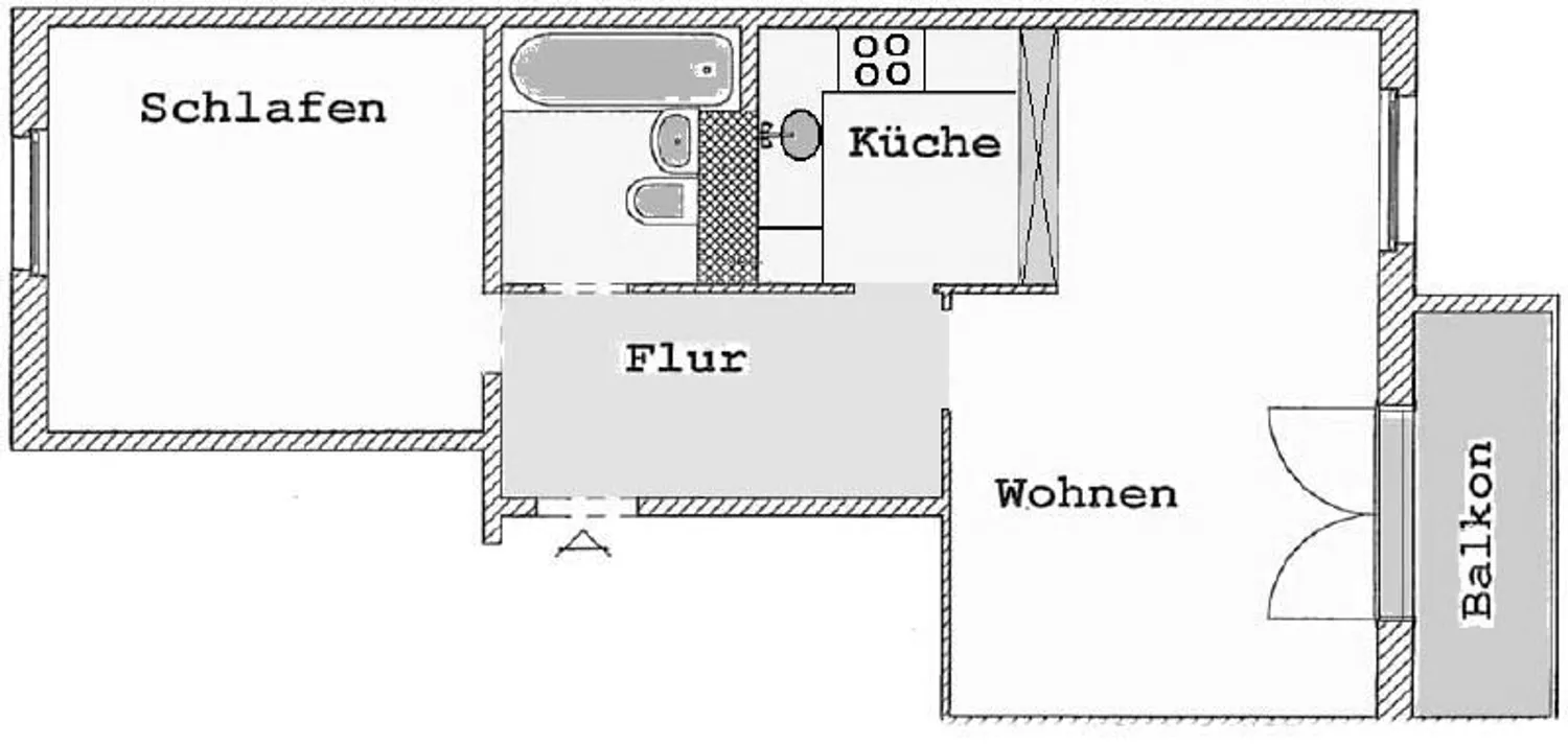 2 Zimmer Wohnung mit 49 m² in Pirna – Bild 2