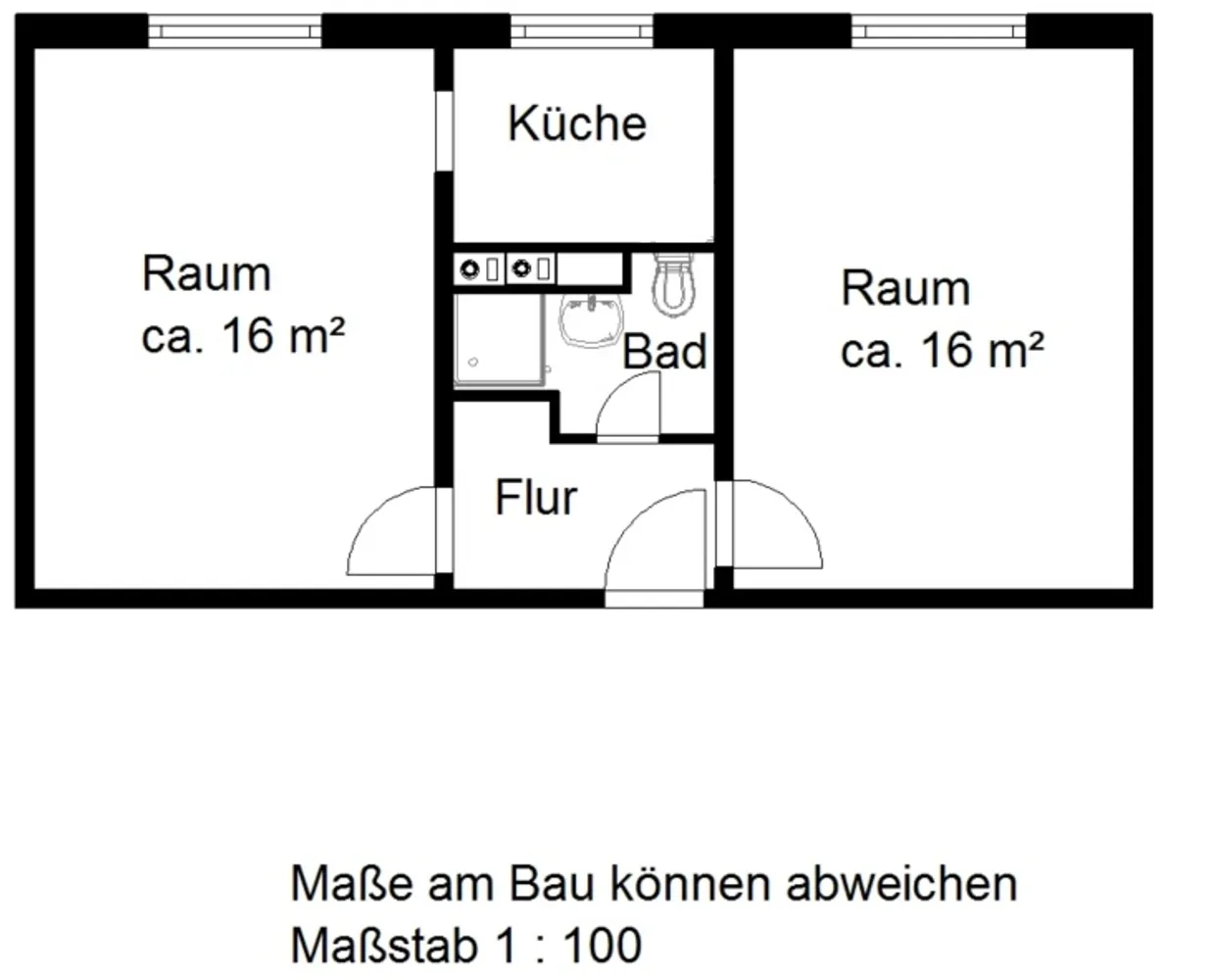 2 Zimmer Wohnung mit 41 m² in Halle (Saale) – Bild 7