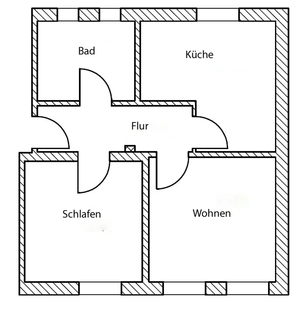 2 Zimmer Wohnung mit 50 m² in Bitterfeld-Wolfen – Bild 6