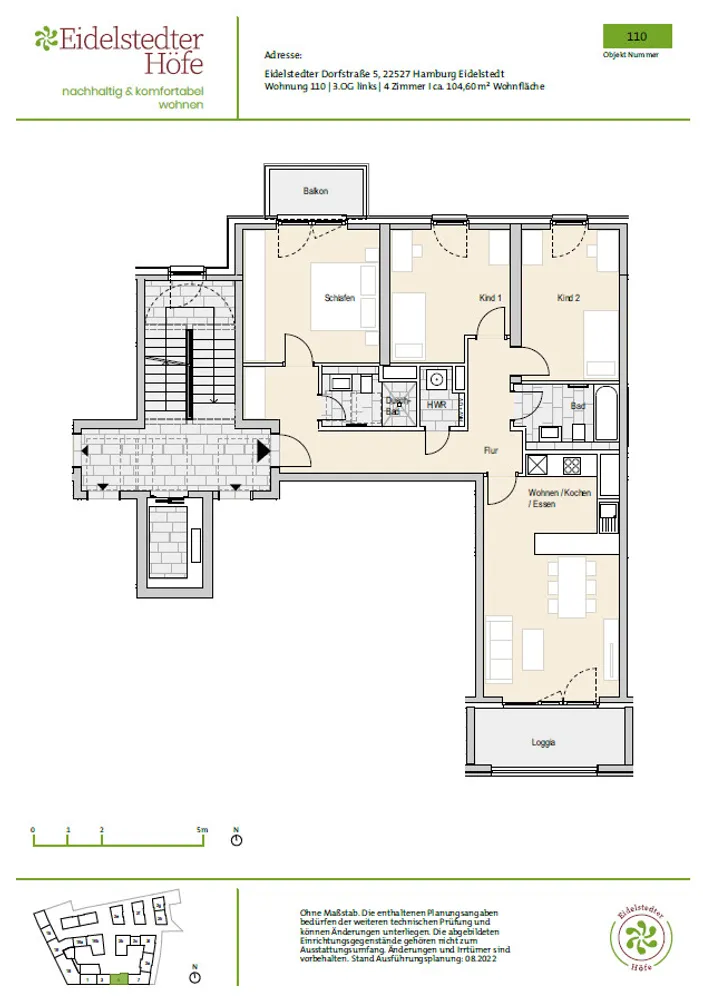4 Zimmer Wohnung mit 105 m² in Hamburg – Bild 4