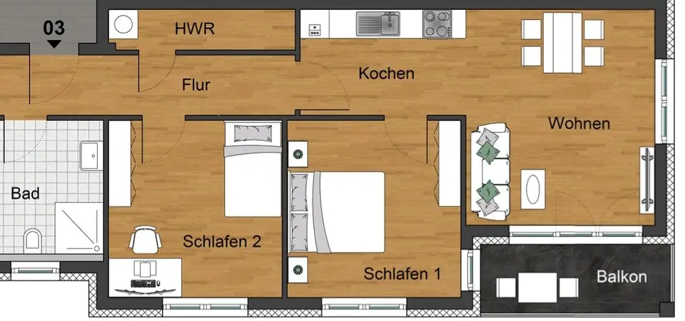 3 Zimmer Wohnung mit 72 m² in Wolfenbüttel – Bild 7