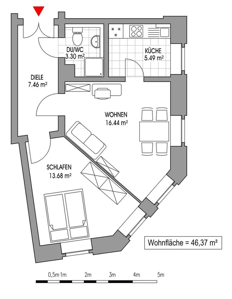 2 Zimmer Wohnung mit 46 m² in Leipzig – Bild 6