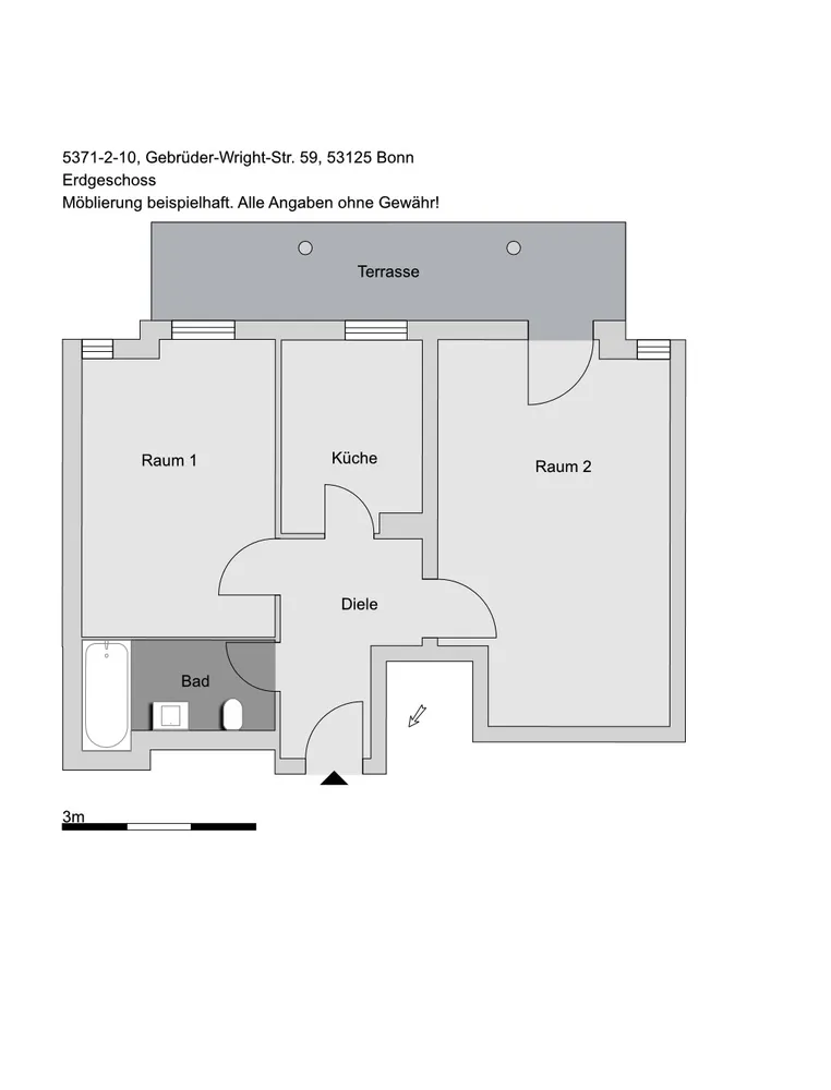 2 room apartment with 54 m² in Bonn – Photo 9