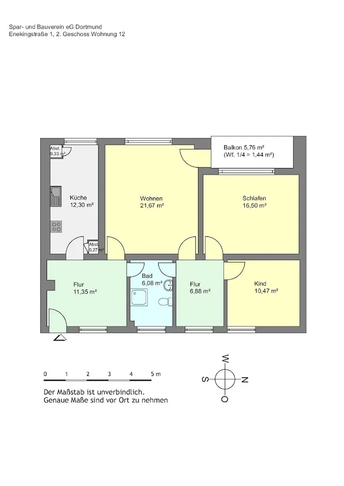 3 Zimmer Wohnung mit 85 m² in Dortmund – Bild 5