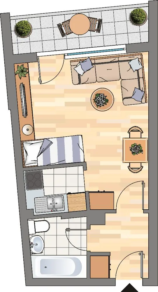 2 Zimmer Wohnung mit 30 m² in Dortmund – Bild 1