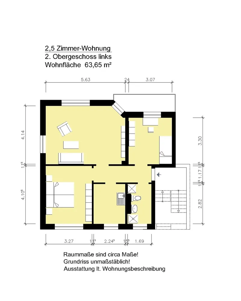 2 Zimmer Wohnung mit 64 m² in Heide – Bild 3