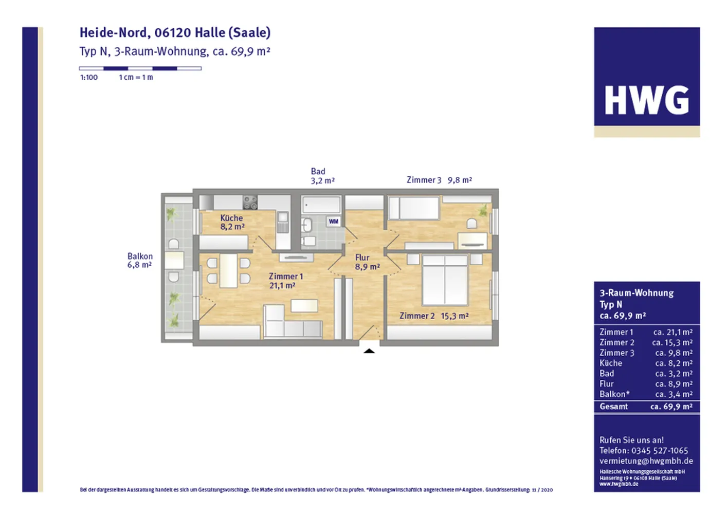 3 Zimmer Wohnung mit 70 m² in Halle (Saale) – Bild 6