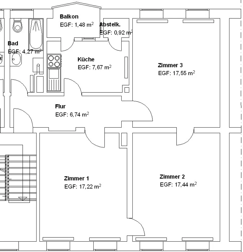 3 Zimmer Wohnung mit 74 m² in Kassel – Bild 2