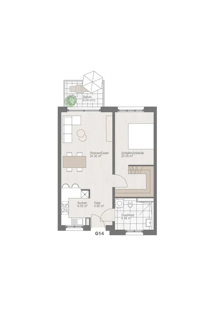 3 Zimmer Wohnung mit 65 m² in Mannheim – Bild 4