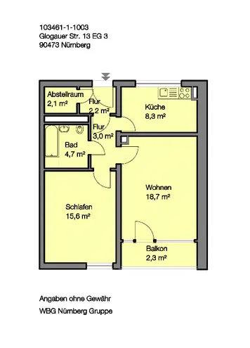 2 Zimmer Wohnung mit 57 m² in Nürnberg – Bild 8