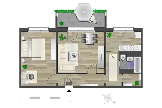 2 Zimmer Wohnung mit 65 m² in Chemnitz – Bild 6