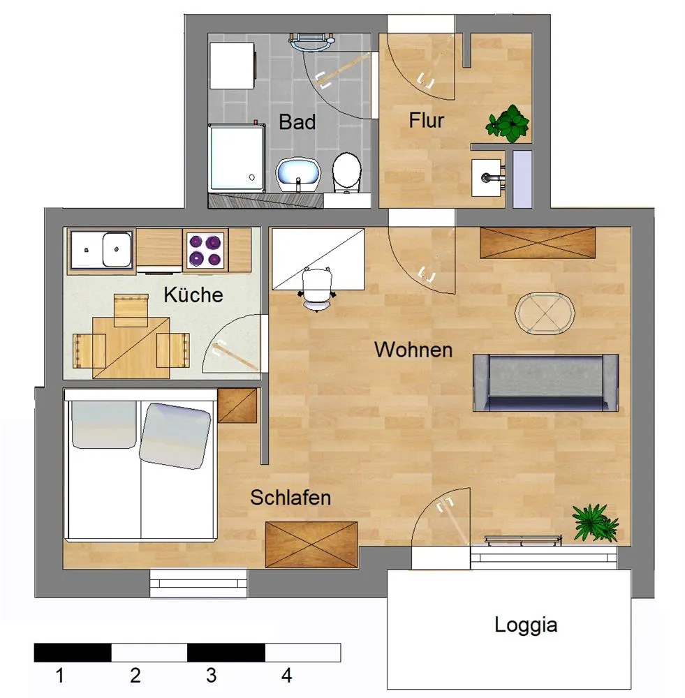 1 Zimmer Wohnung mit 41 m² in Hannover – Bild 4