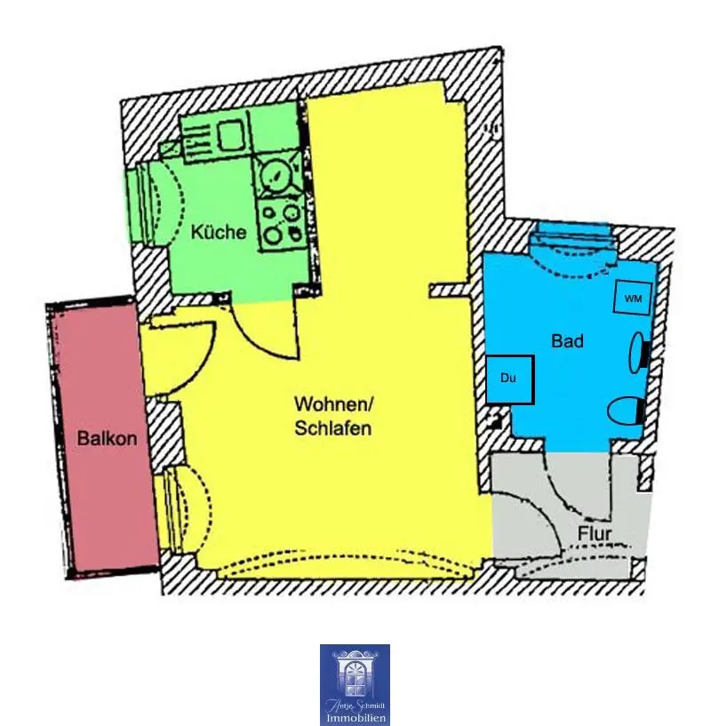 Studio mit 33 m² in Meißen – Bild 5