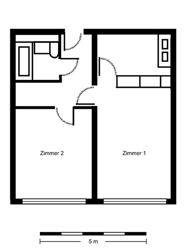 2 room apartment with 47 m² in Berlin – Photo 3