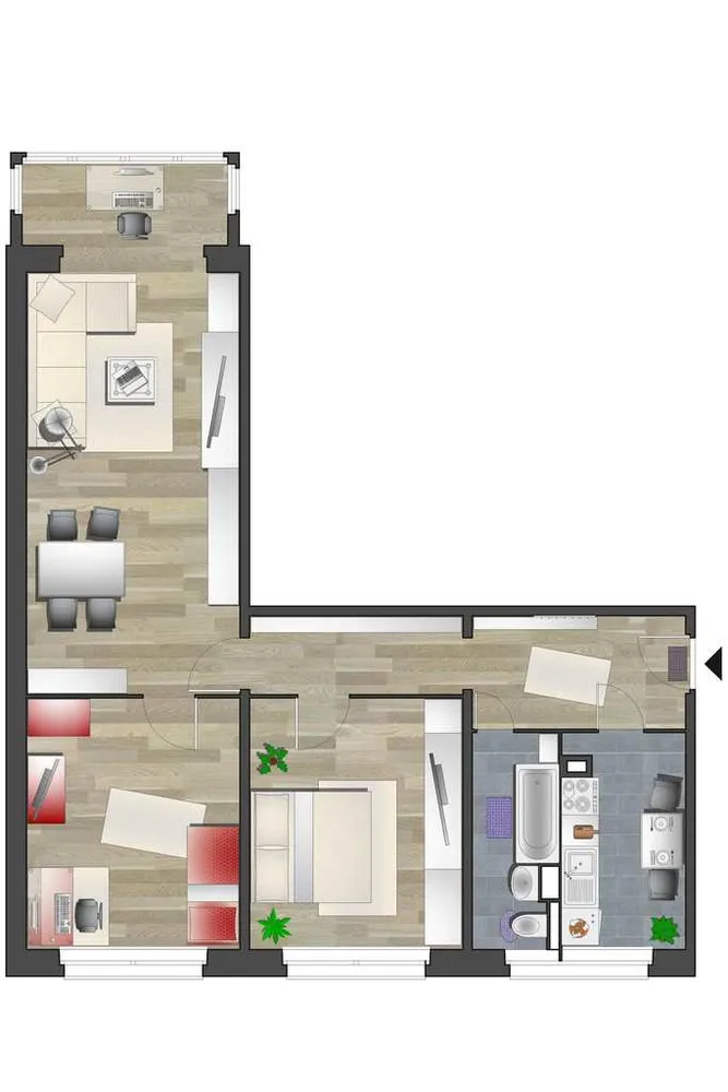 3 room apartment with 70 m² in Chemnitz – Photo 5