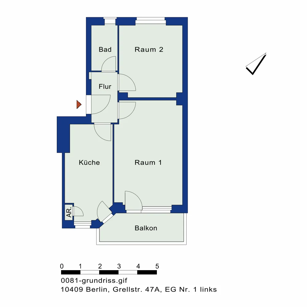 2 room apartment with 54 m² in Berlin – Photo 5