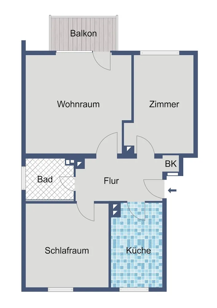 3 room apartment with 58 m² in Frankfurt am Main – Photo 3