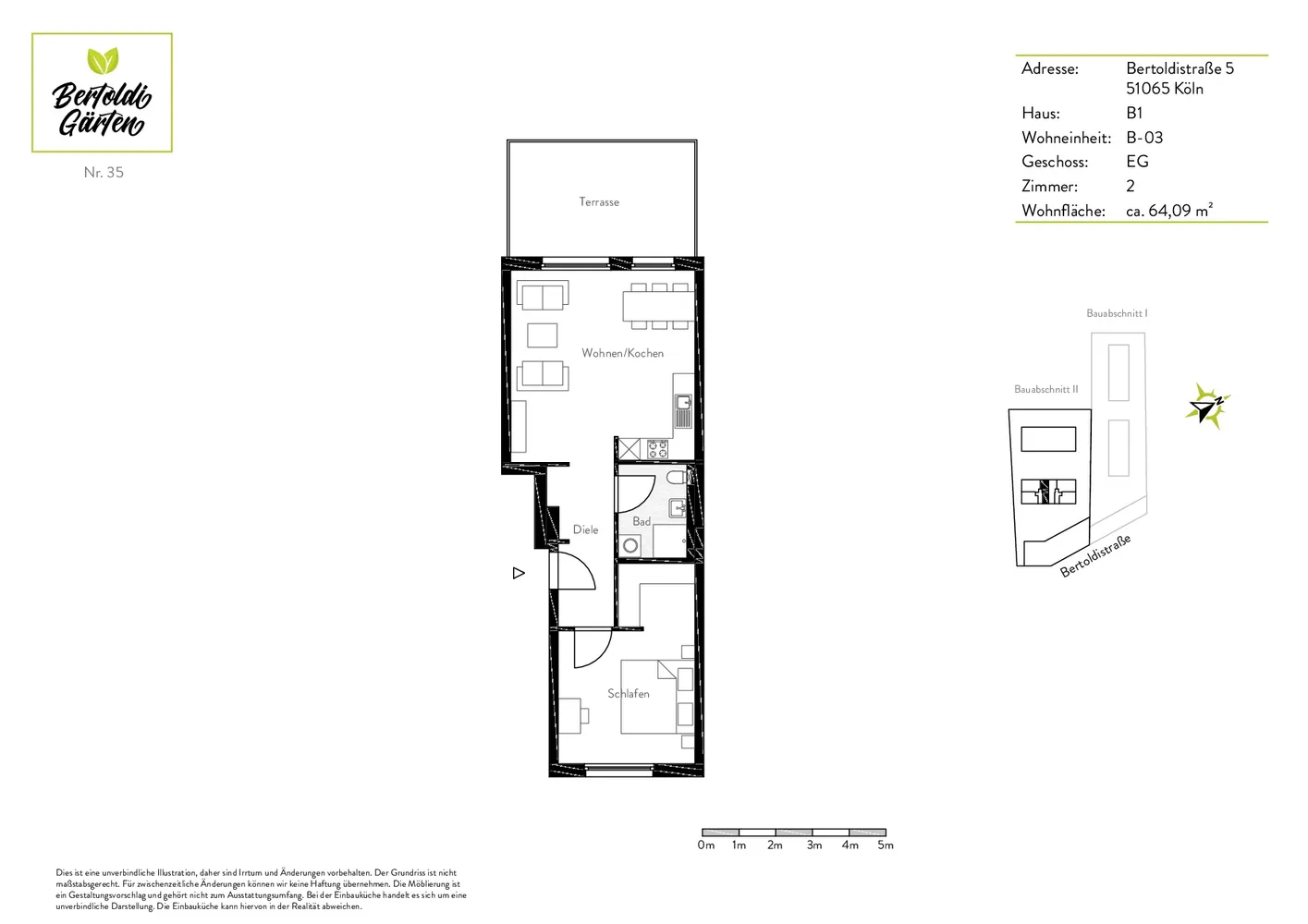 2 Zimmer Wohnung mit 64 m² in Köln – Bild 12