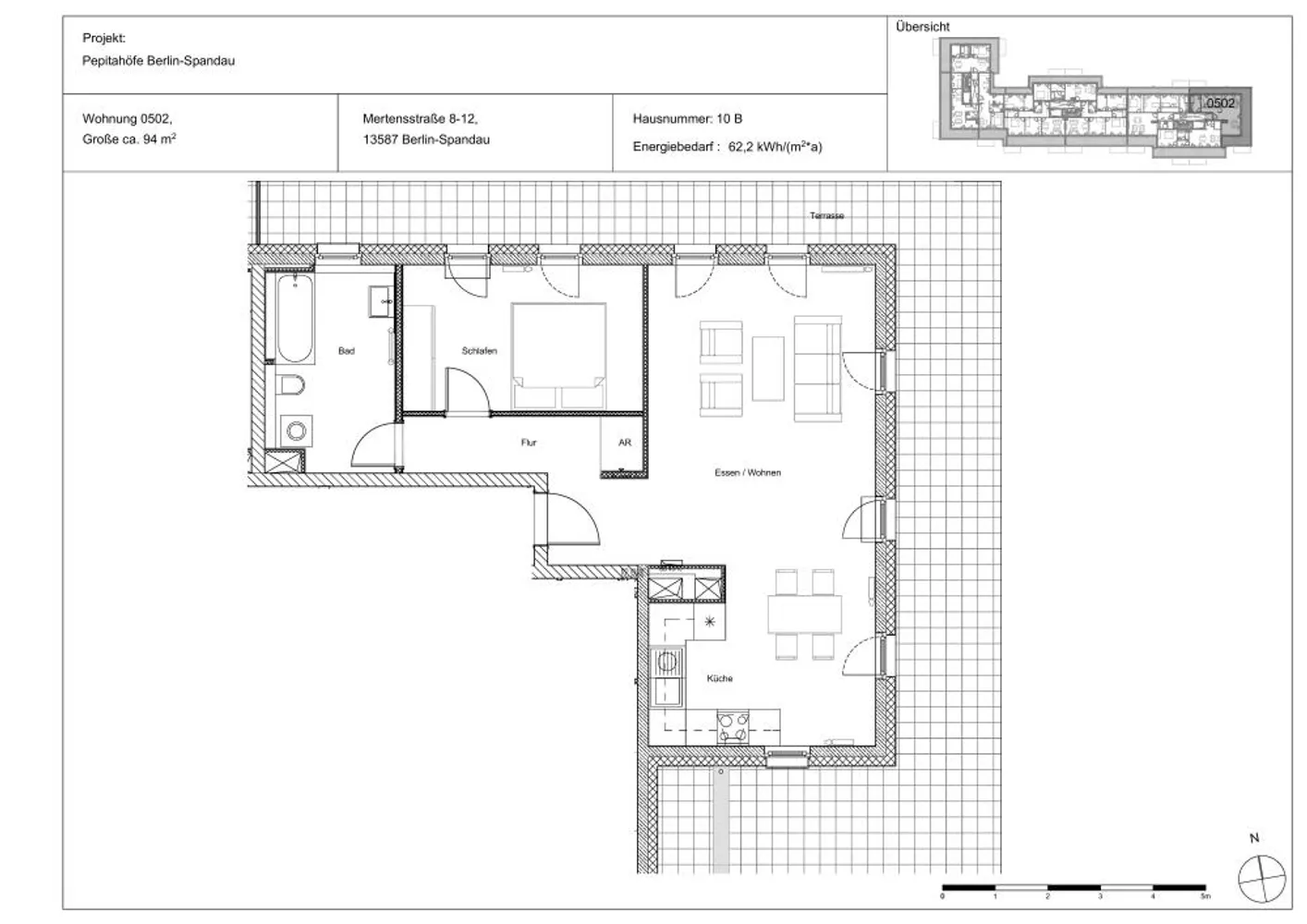 2 Zimmer Wohnung mit 93 m² in Berlin – Bild 2