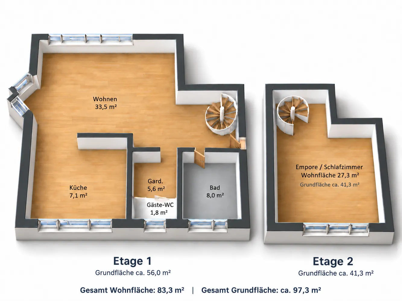 3 room apartment with 83 m² in Dreieich – Photo 4