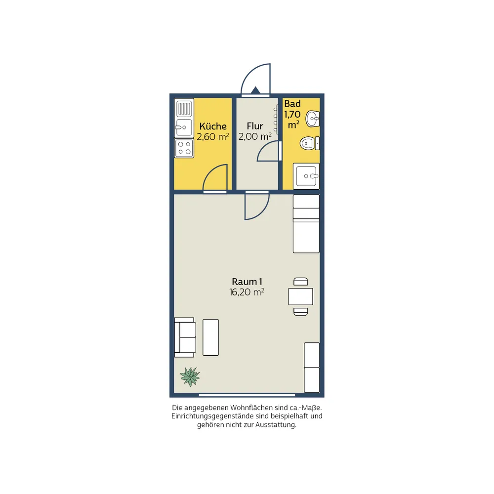 1 Zimmer Wohnung mit 23 m² in Leipzig – Bild 5