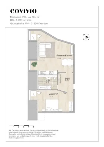 2 Zimmer Wohnung mit 58 m² in Dresden – Bild 11