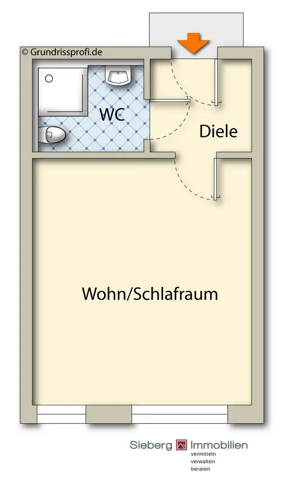 1 Zimmer Wohnung mit 36 m² in Unna – Bild 2