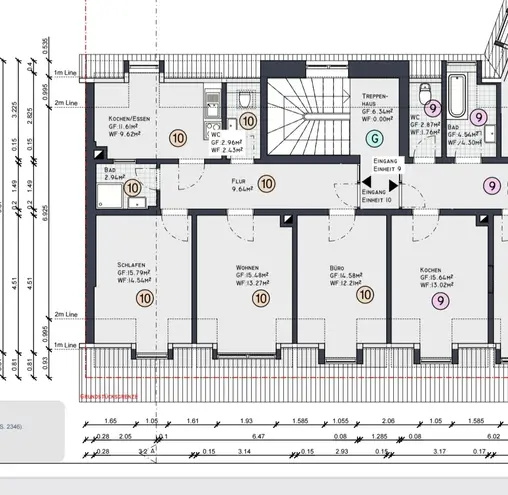 3 Zimmer Wohnung mit 65 m² in Mannheim – Bild 2