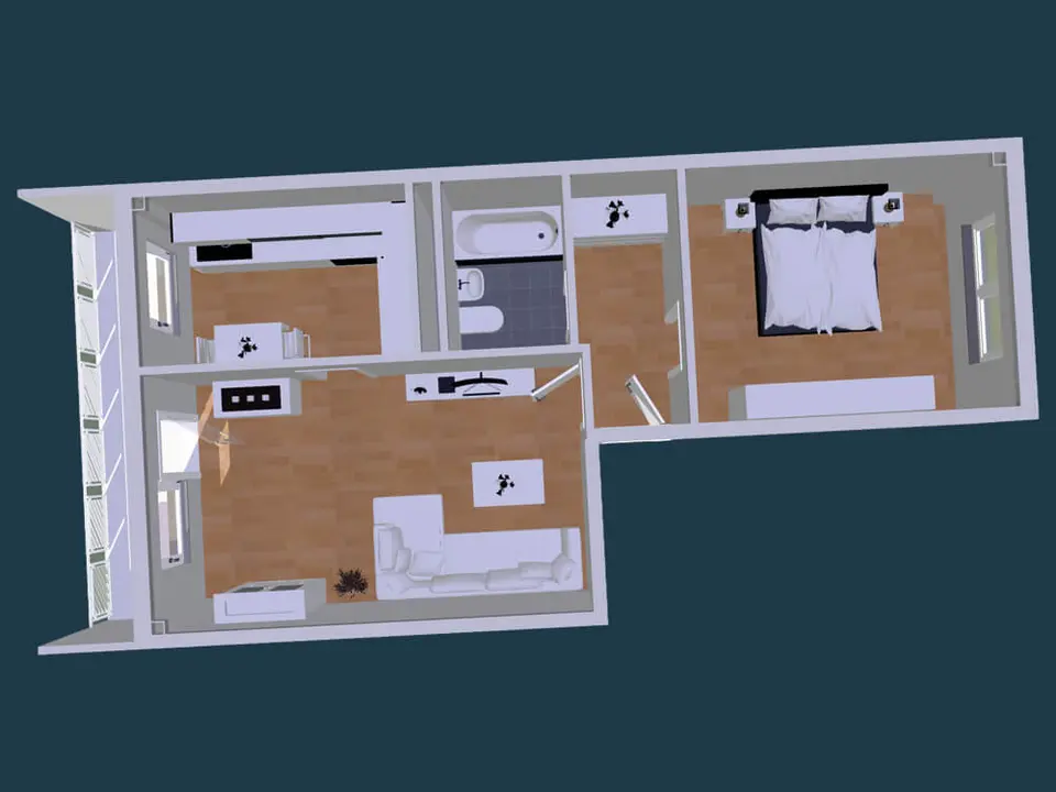 2 Zimmer Wohnung mit 57 m² in Zwickau – Bild 10
