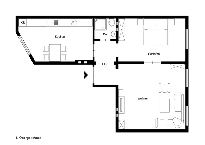 2 Zimmer Wohnung mit 57 m² in Düsseldorf – Bild 9