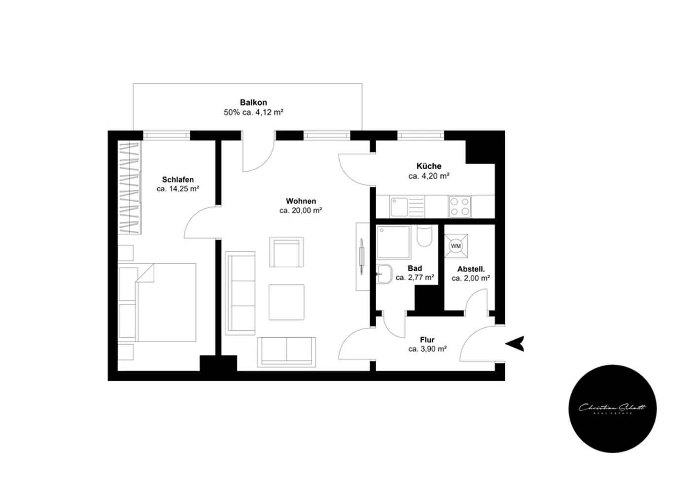 2 Zimmer Wohnung mit 52 m² in Leipzig – Bild 9