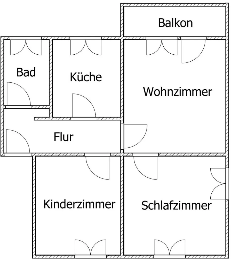 3 Zimmer Wohnung mit 64 m² in Marl – Bild 1
