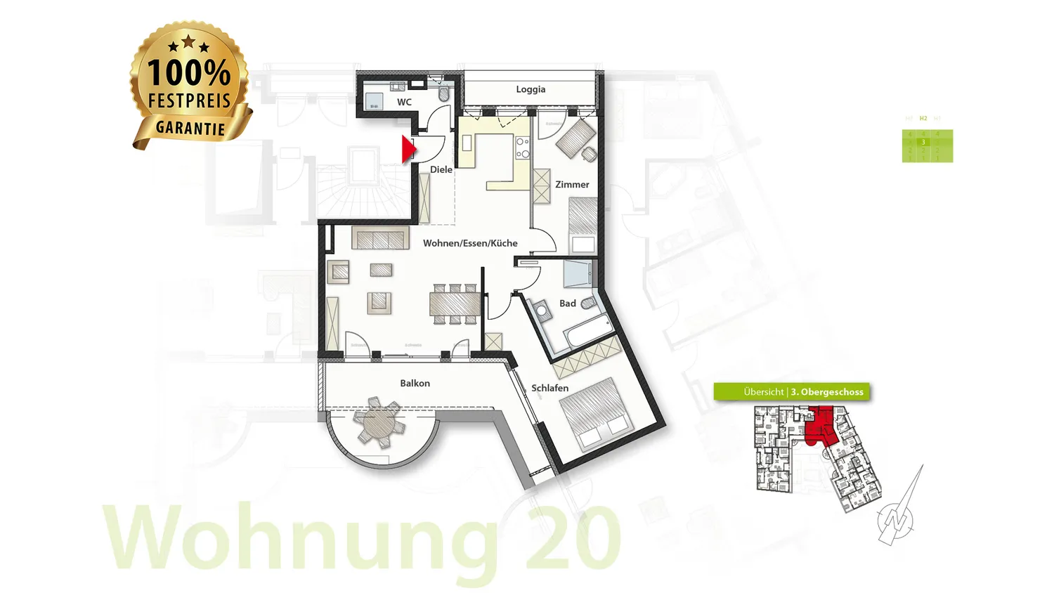 3 Zimmer Wohnung mit 94 m² in Böblingen – Bild 8