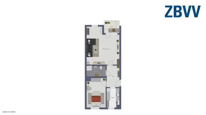 2 Zimmer Wohnung mit 60 m² in Düsseldorf – Bild 8
