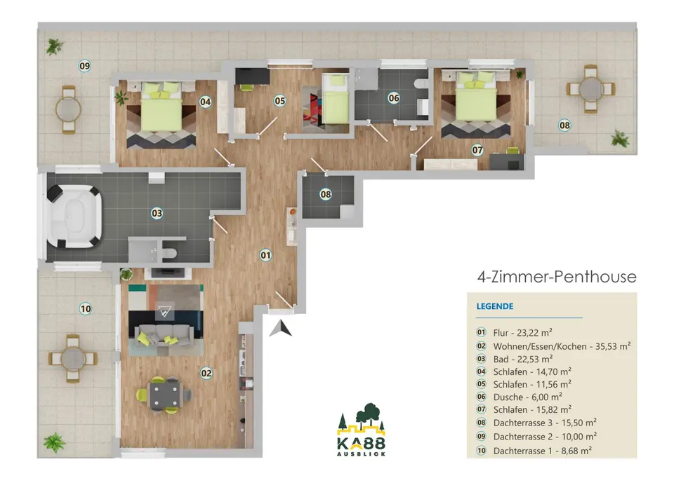4 Zimmer Wohnung mit 166 m² in Hennef – Bild 5