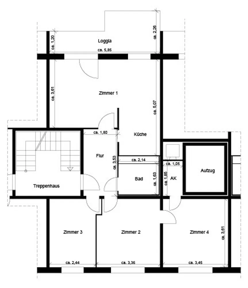 4 Zimmer Wohnung mit 73 m² in Cottbus – Bild 2