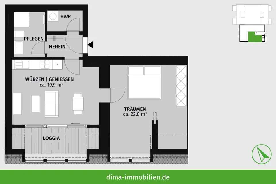 2 Zimmer Wohnung mit 57 m² in Leipzig – Bild 4