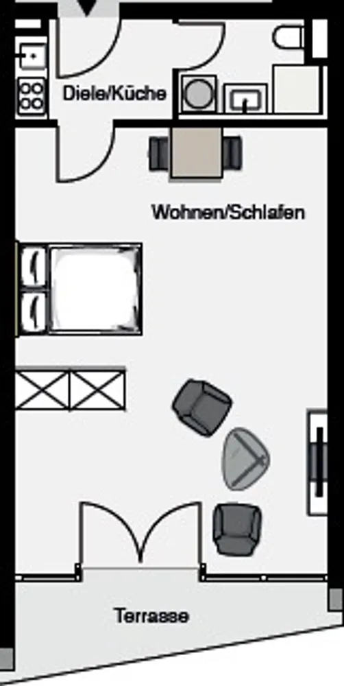 1 Zimmer Wohnung mit 47 m² in Stuttgart – Bild 3