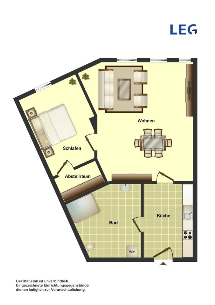 2 Zimmer Wohnung mit 47 m² in Hameln – Bild 2