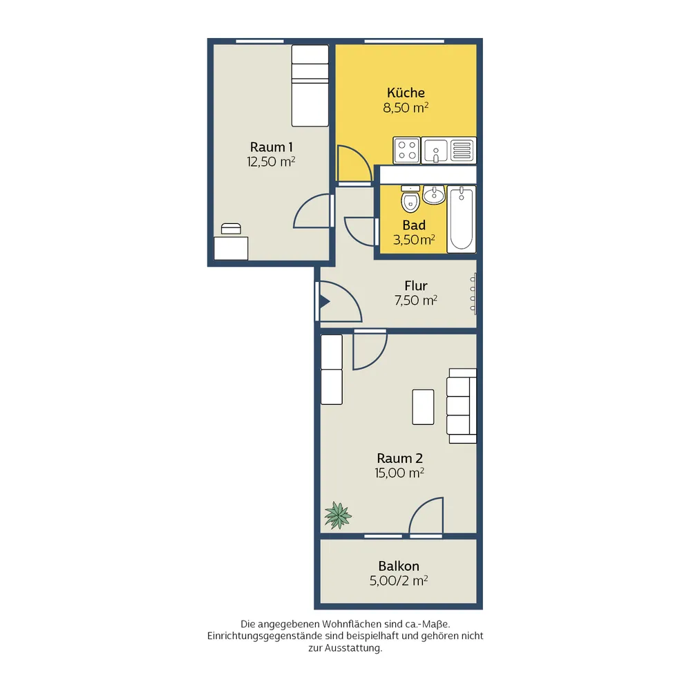 2 Zimmer Wohnung mit 49 m² in Leipzig – Bild 5