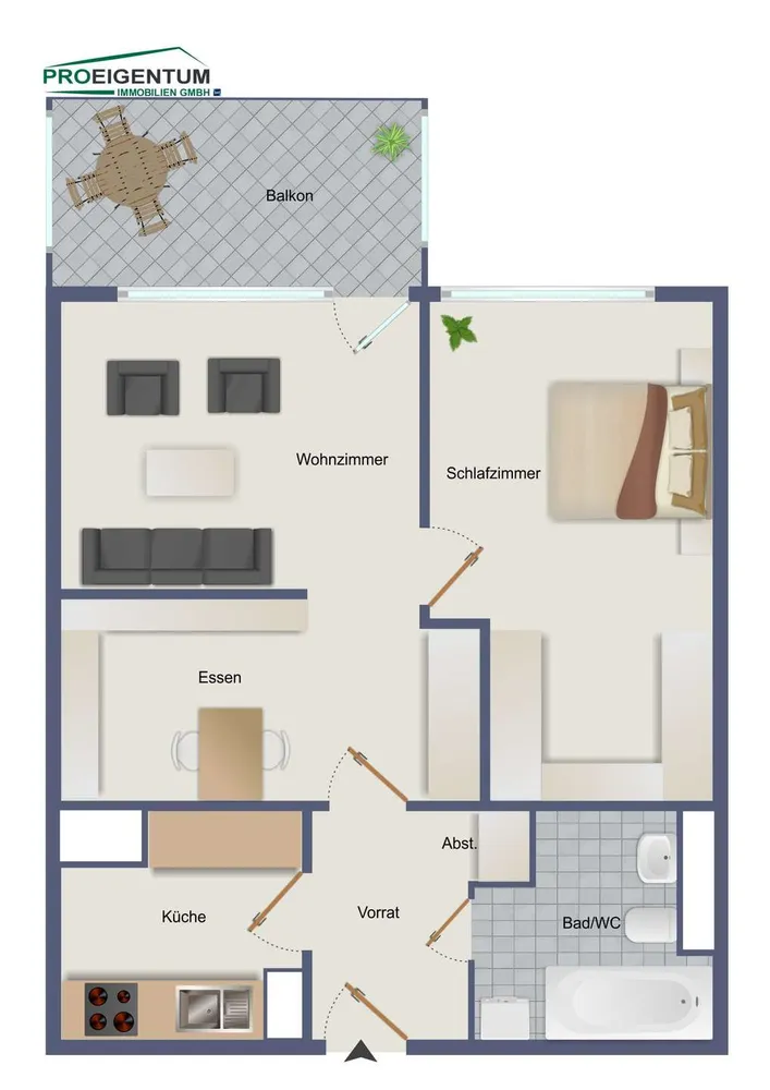 3 room apartment with 51 m² in Munich – Photo 10