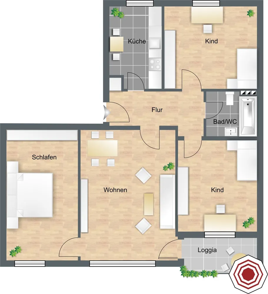 4 Zimmer Wohnung mit 97 m² in Hannover – Bild 3